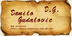 Danilo Gudalović vizit kartica